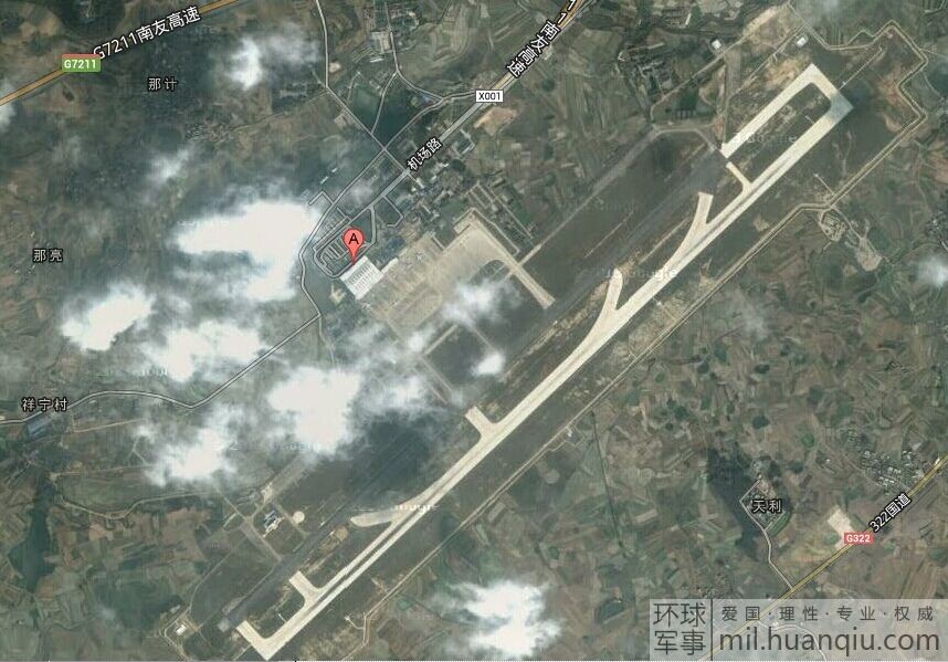 南宁吴圩机场卫星图