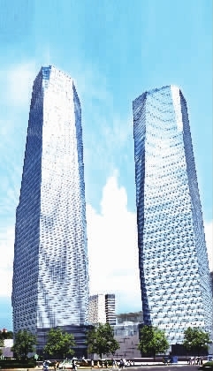 上海国际金融中心。