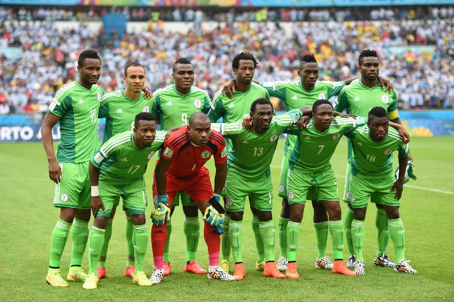 (世界杯)足球--小组赛F组:尼日利亚队首发阵容