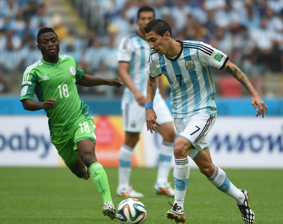 (世界杯)(10)足球--小组赛F组:尼日利亚队对阵阿