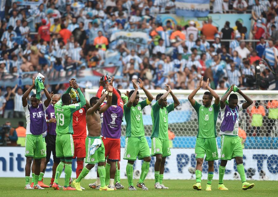 (世界杯)(3)足球--小组赛F组:尼日利亚队小组第