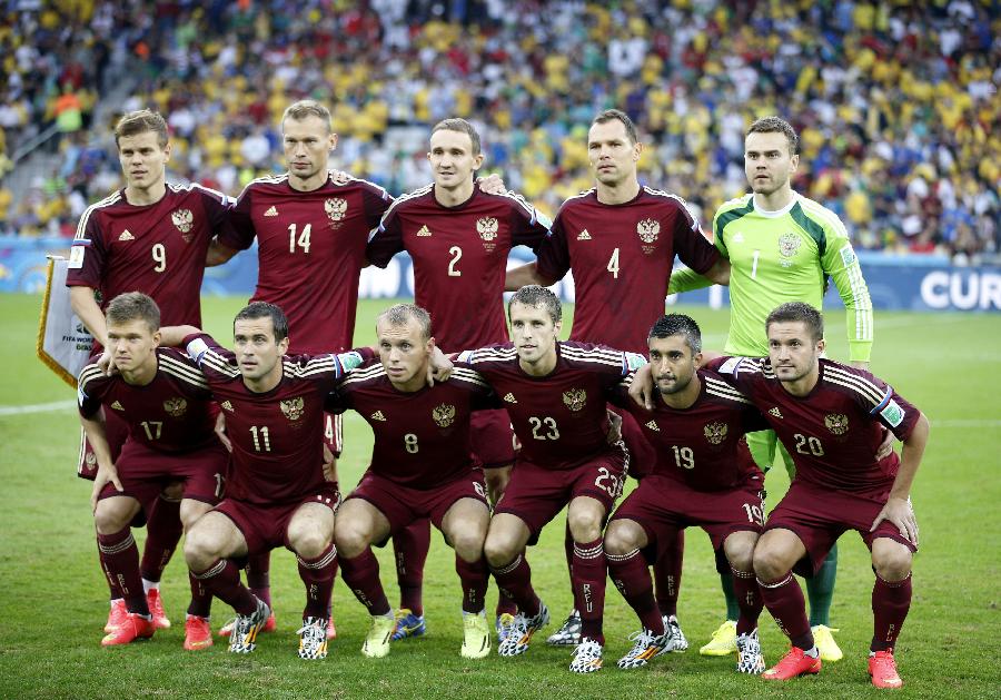 (世界杯)足球--小组赛H组:俄罗斯队首发阵容(图