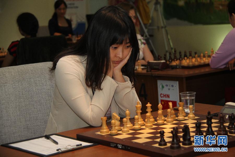 国际象棋女子大奖赛第五站侯逸凡领先(组图)