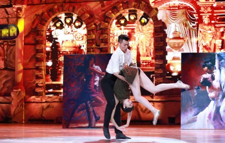 的清纯"茉莉花"李博这次和侯腾飞搭档,跳起了足尖上的舞蹈—"芭蕾"