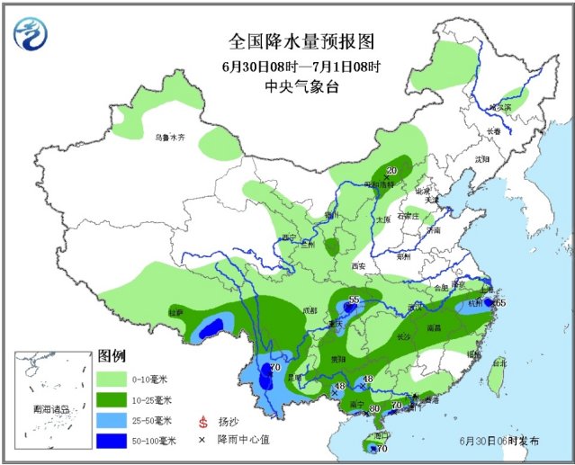 长江中下游局地有大暴雨 华北将迎强降水过程