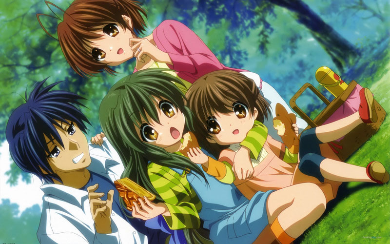 日本动漫《Clannad》小镇家族高清美图