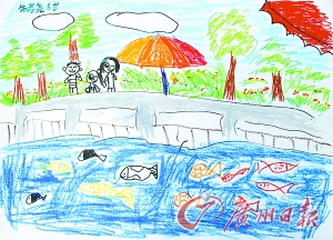 儿童手绘2030年城市愿景(图)
