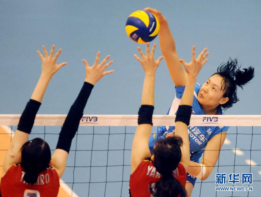 中国队获得2014亚洲东区女子排球锦标赛亚军