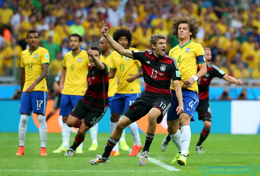 世界杯-德国18分钟5球K神创史 7-1胜巴西进决