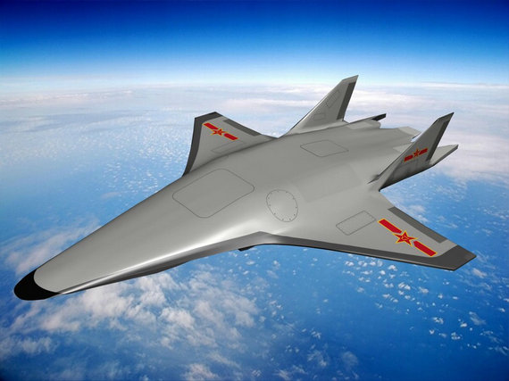 原文配图：网友设计中国乘波体飞行器方案。
