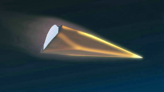资料图：高超音速空天武器想象图。