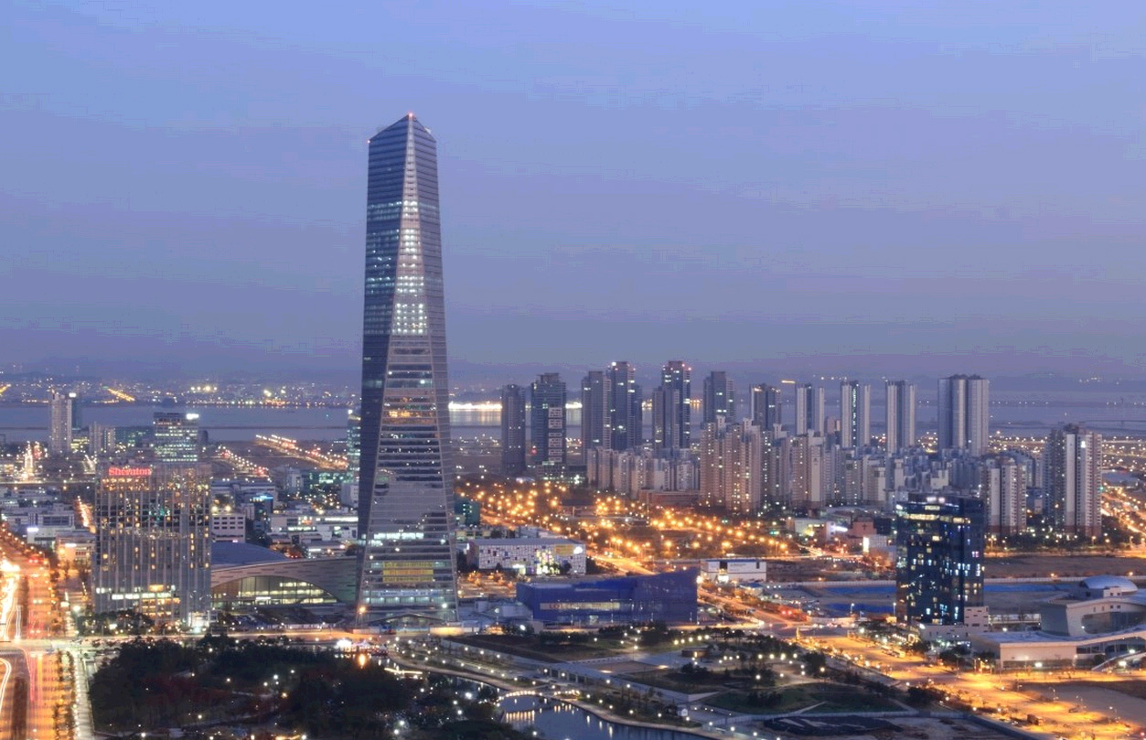 高清:韩国最高大楼仁川竣工 高305米历时8年耗资5000亿(组图)-搜狐