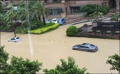 麦德姆挟风带雨登陆福清 福建开启暴雨模式(