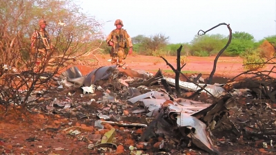 阿尔及利亚航班AH5017坠毁地点图片。法国官员当日表示天气状况可能是造成AH5017失事的原因。图/CFP