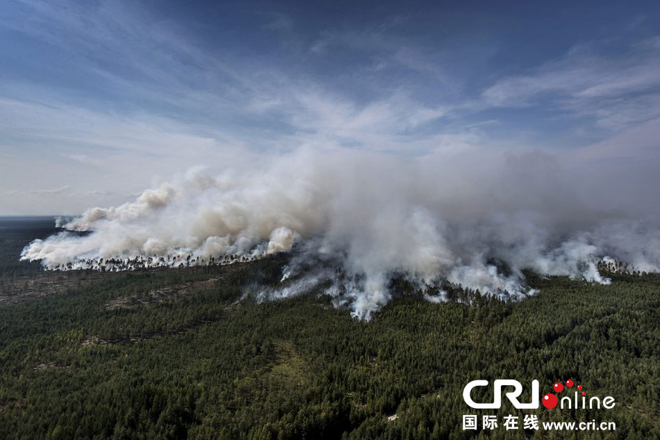 瑞典中部发生严重森林火灾 火势覆盖数千公顷