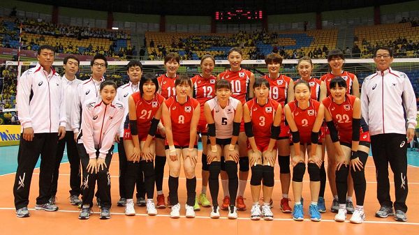 图文：女排大奖赛巴西3-0韩国 韩国队