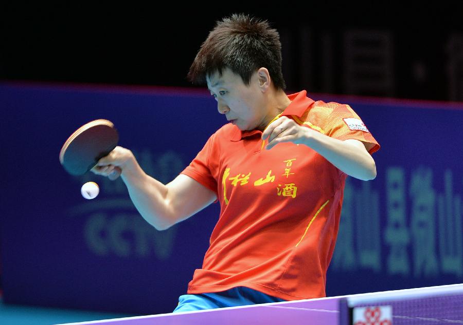 (体育)(9)乒乓球--山东鲁能队获得2014乒超联赛女子团体冠军(图) - 2014年最新新闻事件