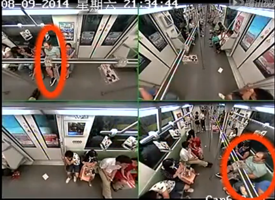 上海一老外地铁内晕倒 乘客恐慌纷纷逃离无人过问(组图)-搜狐滚动
