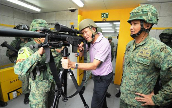 外媒:新加坡启用新型城市战训练设施(图)