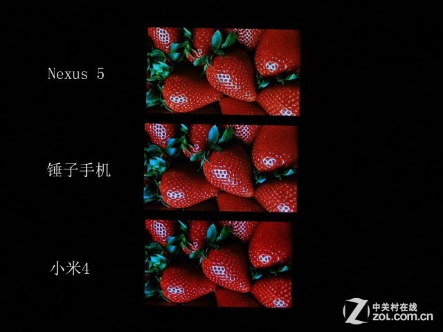 JDI夏普LG之战 米4\/锤子\/Nexus 5屏对比(3)