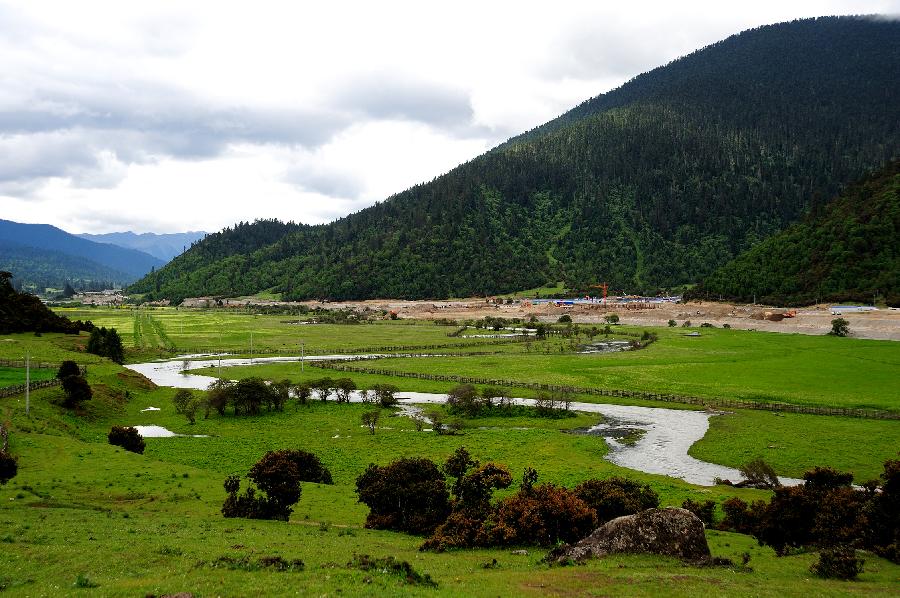 林芝县援建的鲁朗国际旅游小镇和中国铝业公司在昌都地区察雅县援建的