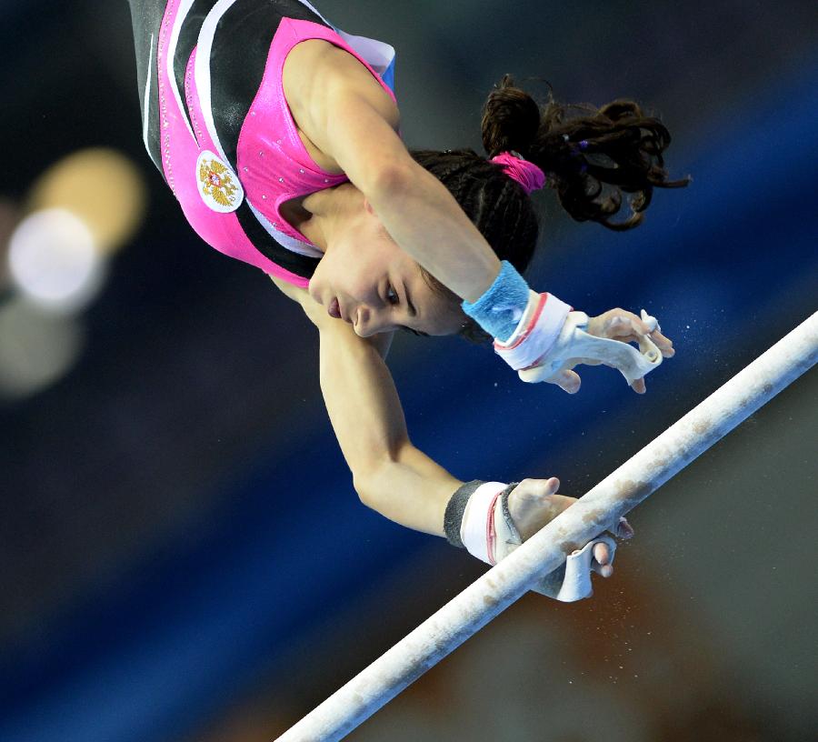 (青奥会)(3)体操--俄罗斯选手谢达·图特哈良获女子高低杠比赛冠军 - 2014最新新闻今日新闻滚动新闻