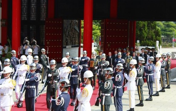 中国远征军缅北密支那阵亡英灵迎回台湾,入祀台北圆山忠烈祠.