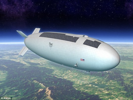 美国国家航空航天局(nasa)计划投资400万美元用于平流层飞艇设计竞赛.