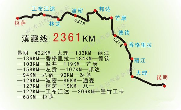 云南自驾游,路线:昆明-大理-丽江-香格里拉,自驾路况怎么样