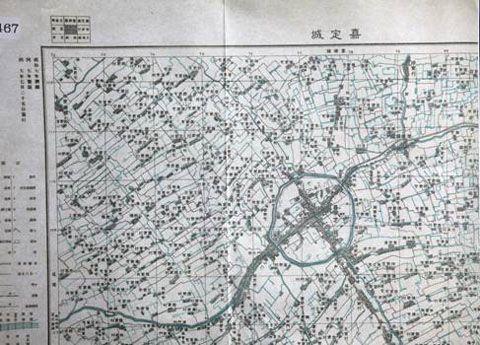 1932年日军航测上海附近1：2.5万嘉定地形图