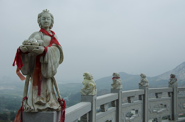 游威海仙姑顶上拜仙姑幸福公园感受幸福