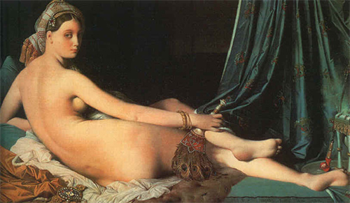 《大宫女》（The Grand Odalisque），1814年，收藏于卢浮宫