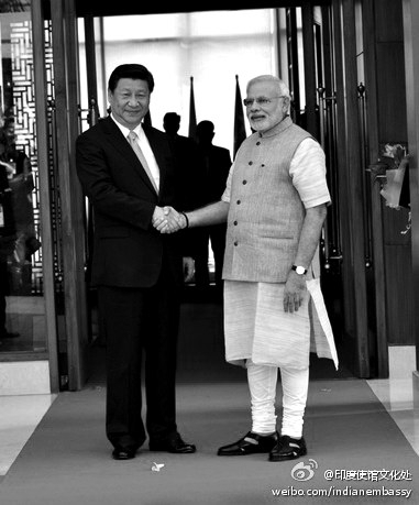 昨天下午，习近平主席抵达古吉拉特邦，开始对印度的访问。