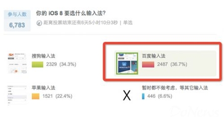 (百度手机输入法位居Zealer中国iOS