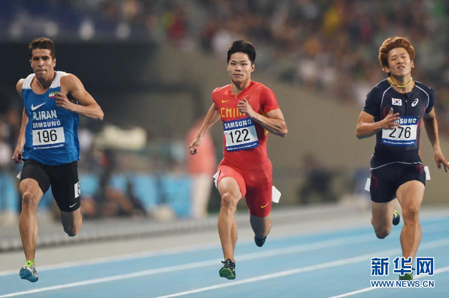 亚运-苏炳添晋级男子100米决赛(组图)