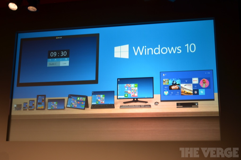 微软发布Windows 10