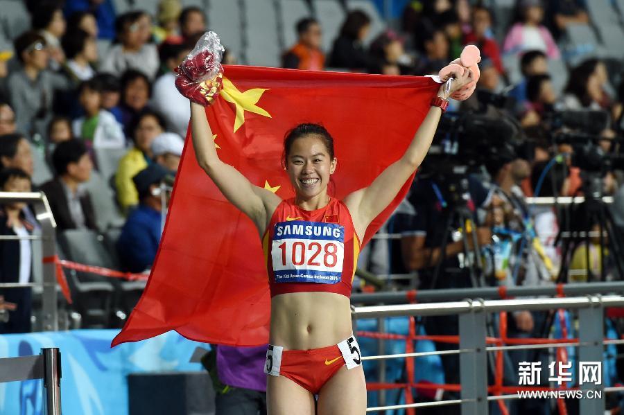 亚运会女子100米栏:吴水娇夺冠[高清](组图)
