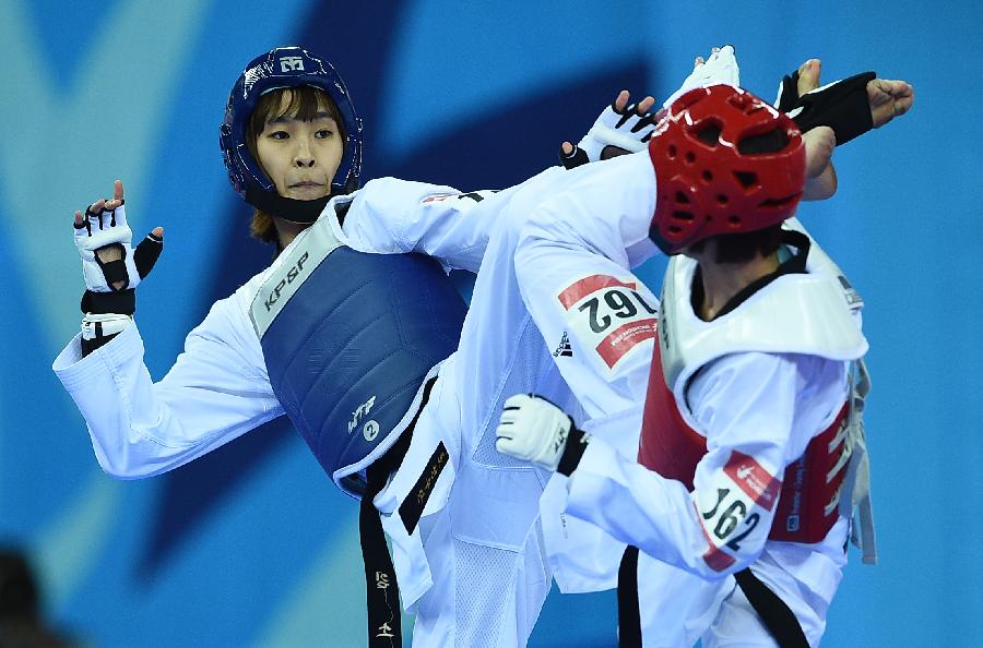 (亚运会)(5)跆拳道--女子46公斤级:韩国选手夺冠(图) - 2014年最新新闻事件