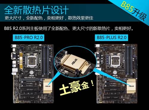 华硕全新散热片设计