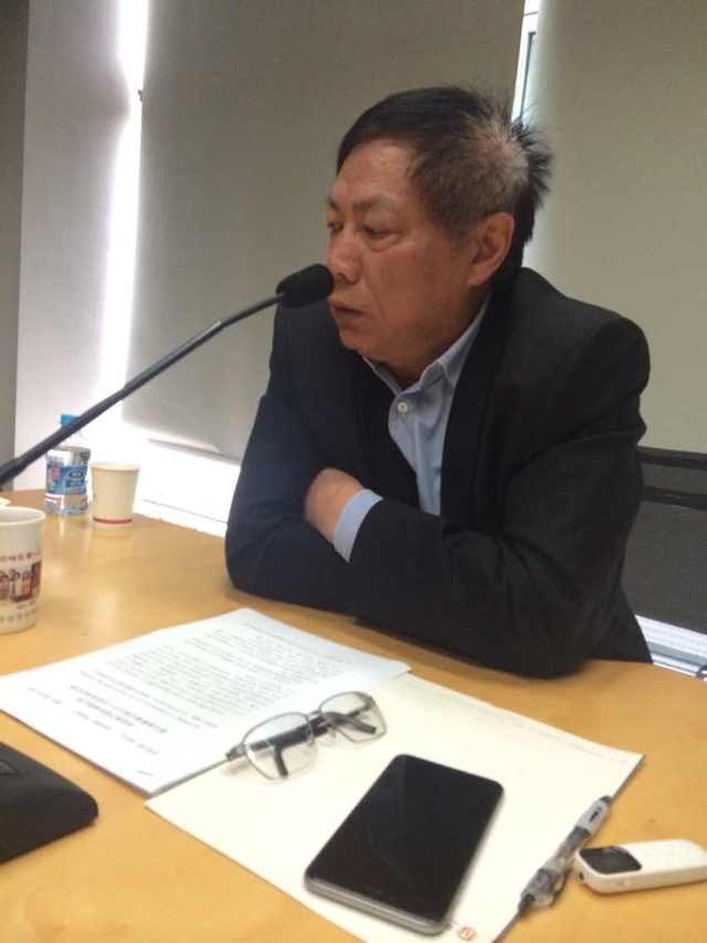 任志强退休媒体见面会现场。