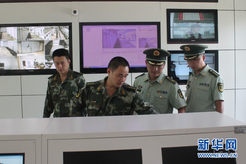 【专题】广西崇左凭祥边境检查站参观武警模范中队建设标兵单位(图)