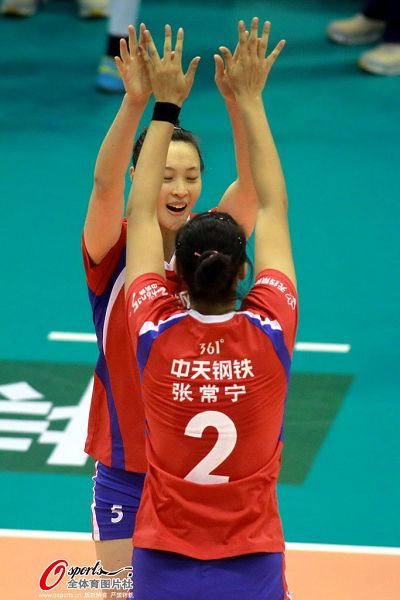 张常宁16分惠若琪14分李静14分
