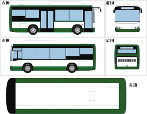 若该听证方案实施,这样的白绿色公交车将成为标准. 供图