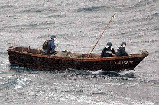 朝鲜渔民在日本海域捕捞鱿鱼事件正在增多