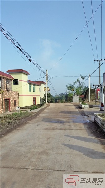 平坦整洁的村公路。