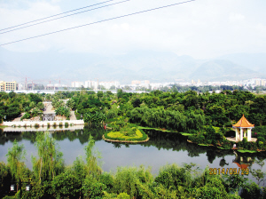 铜都湿地公园新貌.