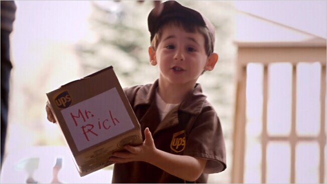 美国4岁男童成UPS快递公司形象广告主角(图)