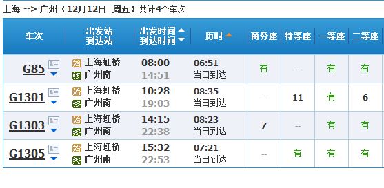 上海到广州首次直通高铁 北上广实现互通高铁