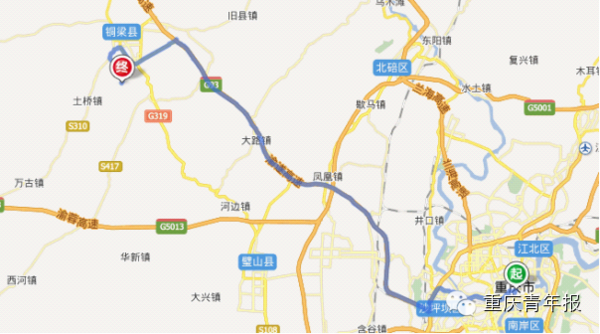 自驾路线:主城—嘉陵江滨江路—成渝环线高速公路—龙腾大道—白龙图片