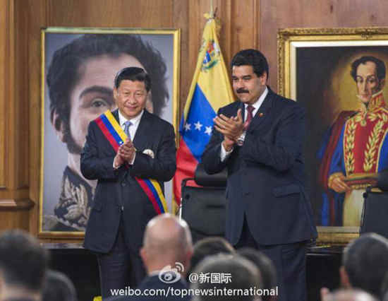 「解放者」勳章是委內瑞拉授予外國領導人的最高榮譽。2